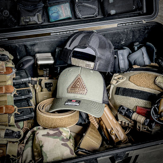 Grey Area Co. Team Hat, hat with Wickett and Craig leather patch
