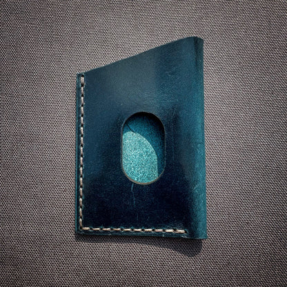 The Mighty Miguel Card Holder, handmade leather card holder by Grey Area Co. Photo 2.