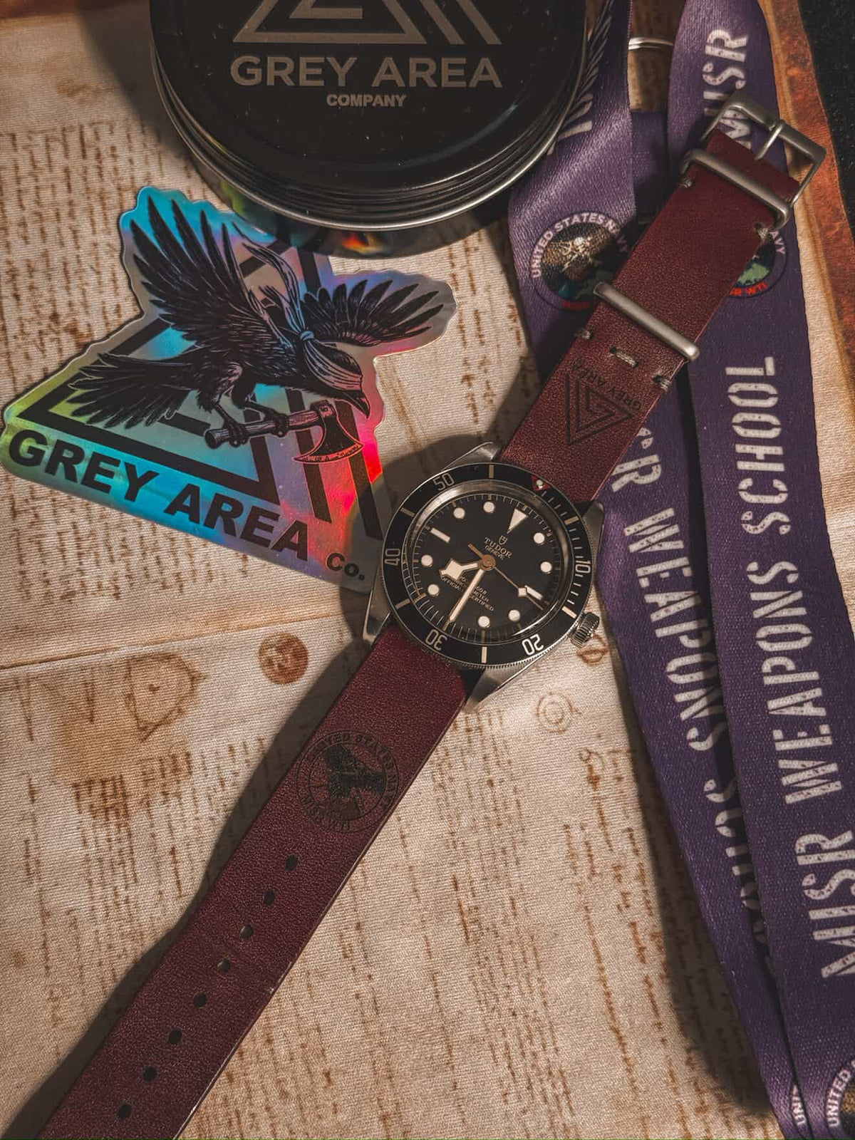 MISR Class Strap, watch strap by Grey Area Co. Photo 2.