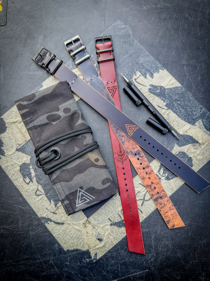 The Multicam Black Recon Roll, handmade watch roll by Grey Area Co. Photo 3.