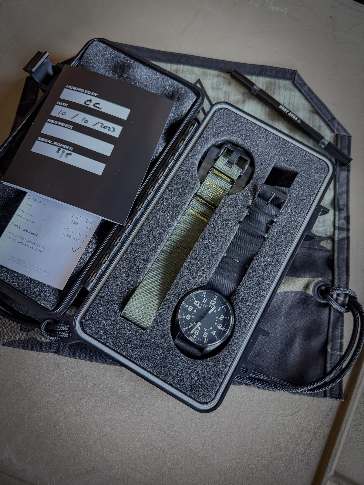 Sangin Instruments Overlord Grey Area Package, watch and strap package Photo 3.