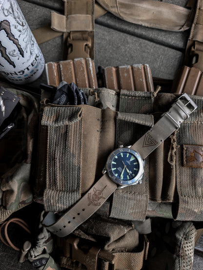SBWC x Grey Area Co. 20mm MC1, handmade leather watch strap