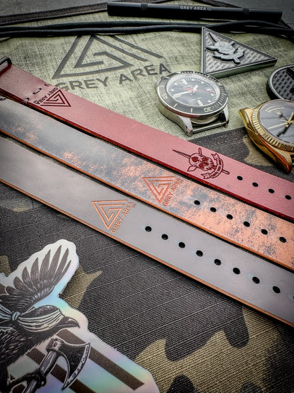 SBWC x Grey Area Co. MC1, handmade leather watch strap Photo 3.