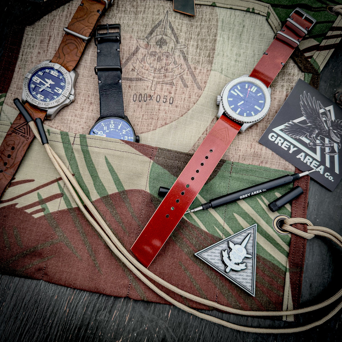 SBWC x Grey Area Recon Roll, handmade watch roll