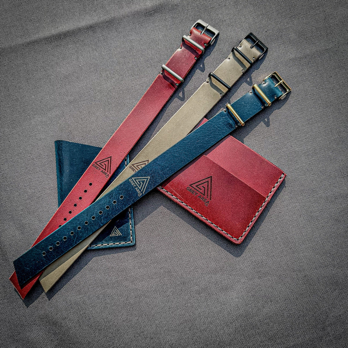 The Slick Mick Wallet, handmade leather wallet by Grey Area Co. Photo 4.