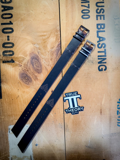 True Theory Collective Cowboy MC1, handmade leather watch strap by Grey Area Co.