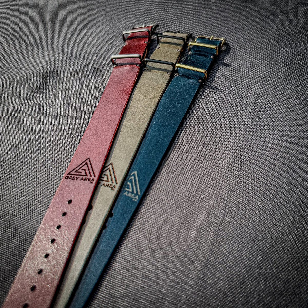 Wickett & Craig Leather MC1 Watch Strap, handmade leather watch strap by Grey Area Co. Photo 3.
