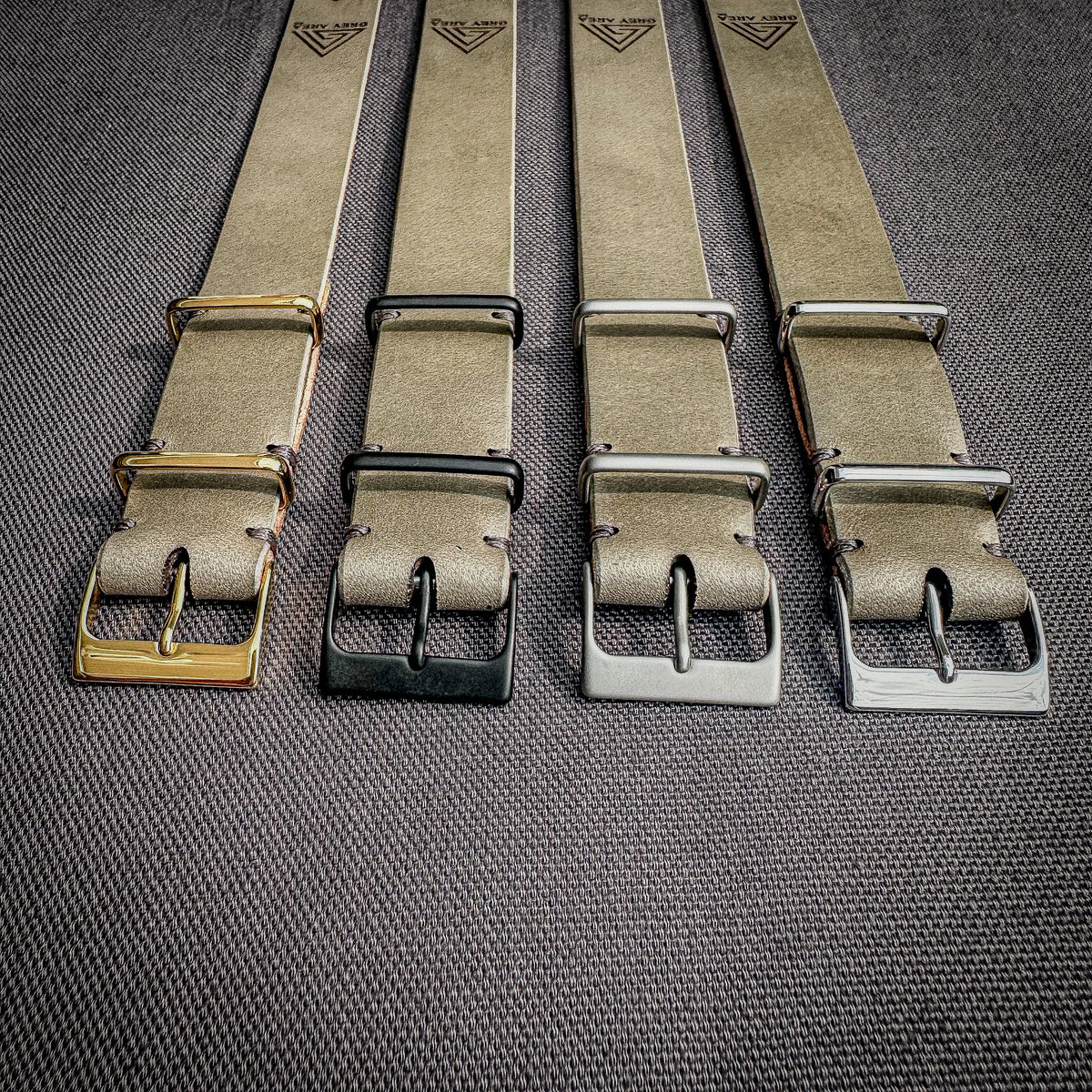 Wickett & Craig Leather MC1 Watch Strap, handmade leather watch strap by Grey Area Co. Photo 4.